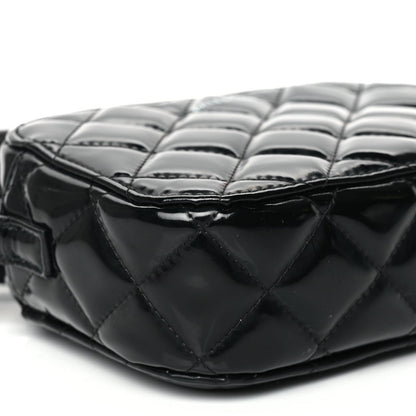 Balenciaga Patent Quilted XS Ville Camera Bag Black 8 of 9