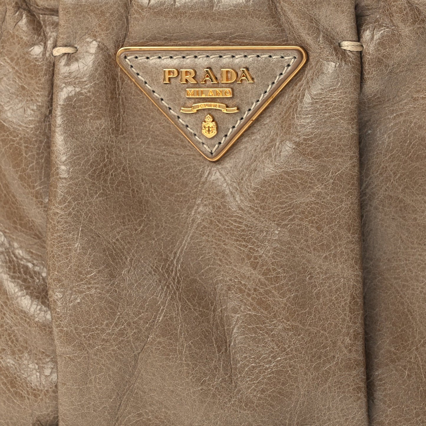 Vitello Shine Mordore Wristlet Clutch Giunco