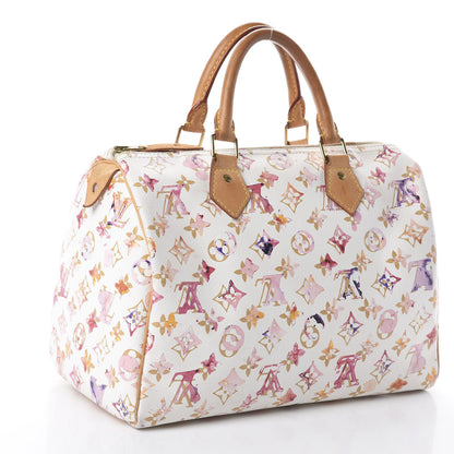Louis Vuitton Watercolor Aquarelle Speedy 30 White 2 of 8