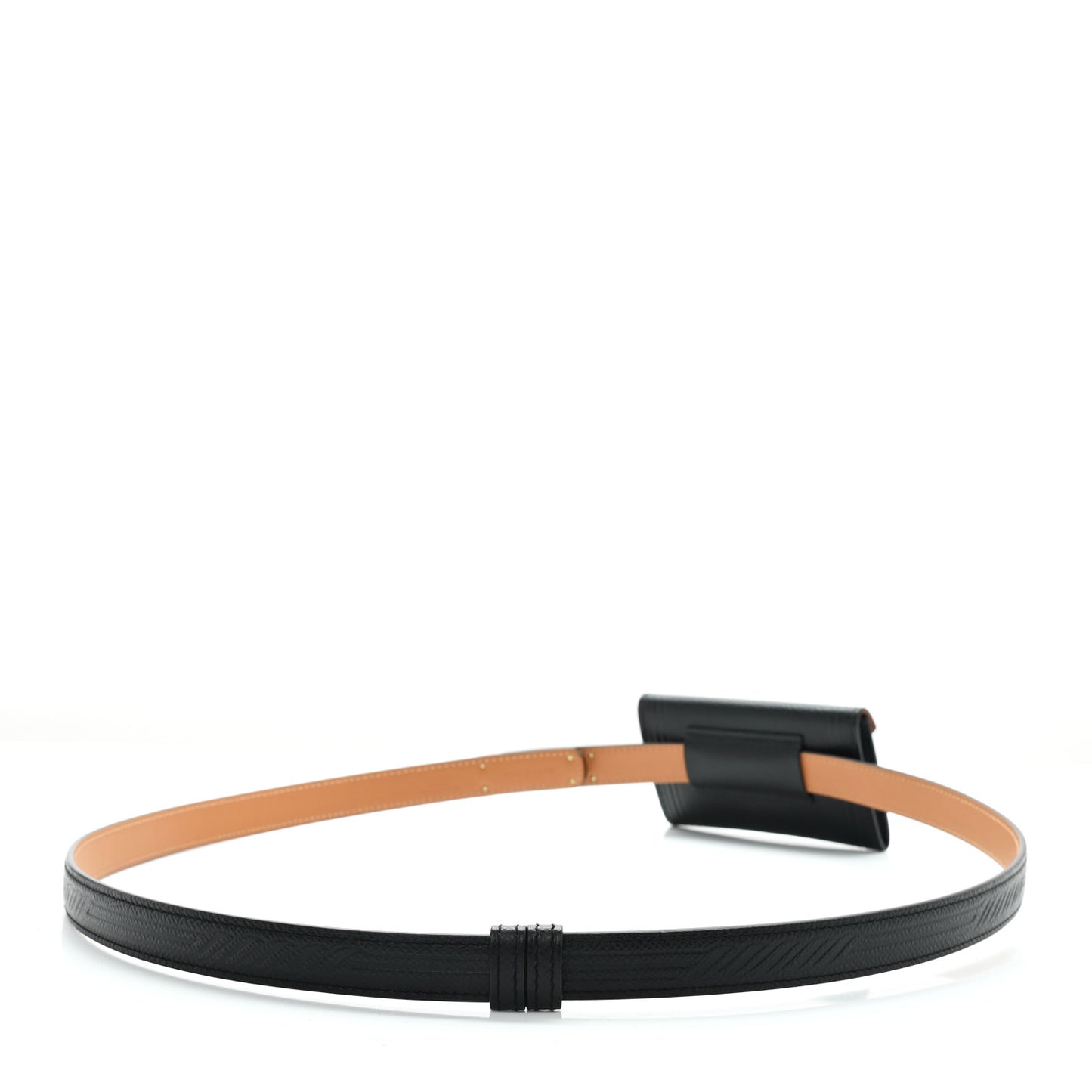 Epsom Kelly Pocket Belt Black