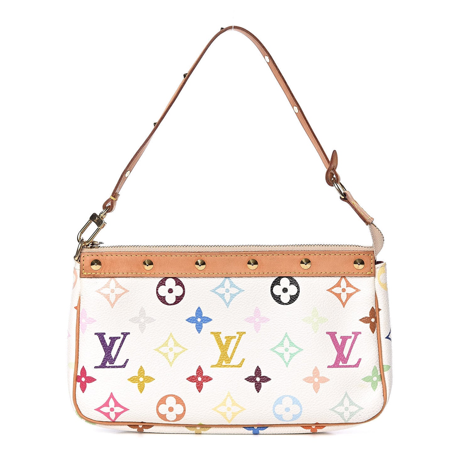 Monogram Multicolor Pochette Accessories White