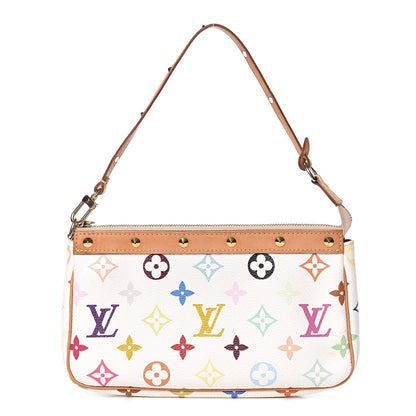Louis Vuitton Monogram Multicolor Pochette Accessories White 1 of 12