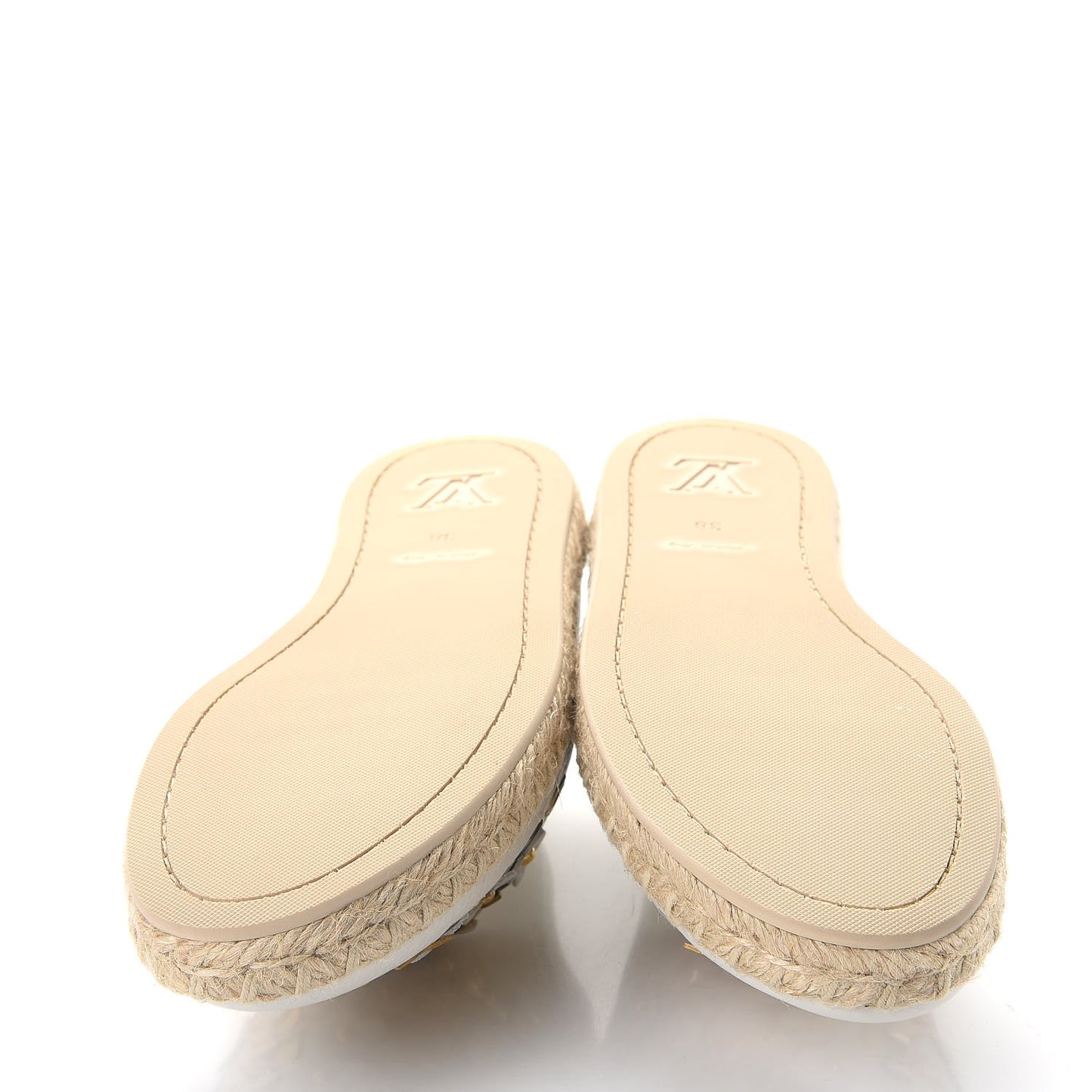 Calfskin Tropical Bloom Espadrille Flat 38 White