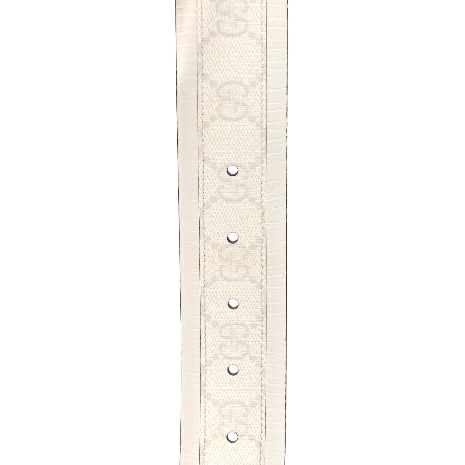 Gucci GG Plus Monogram Calfskin Interlocking G 40mm Belt 85 34 White 6 of 6