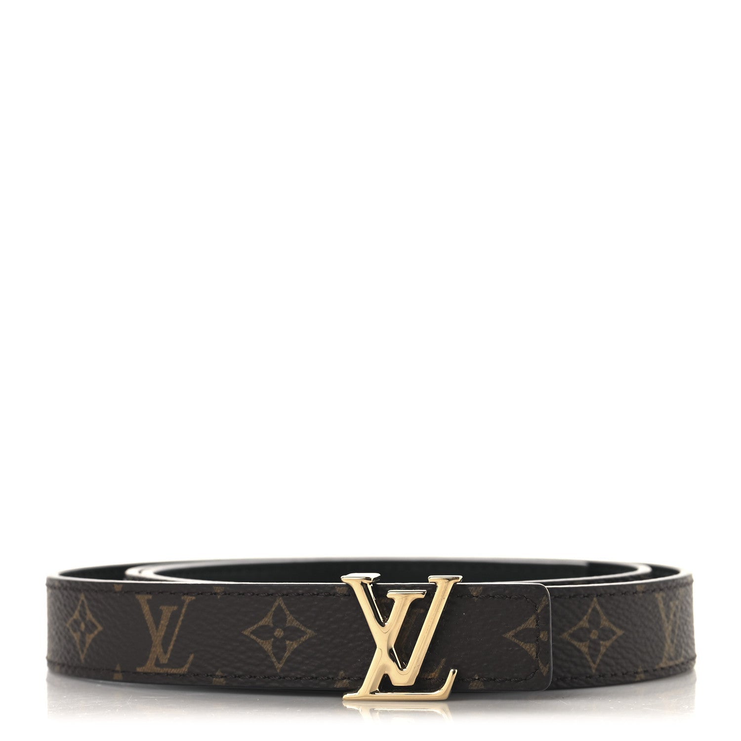 Louis Vuitton Calfskin Monogram 20mm LV Iconic Reversible Belt Black 1 of 5