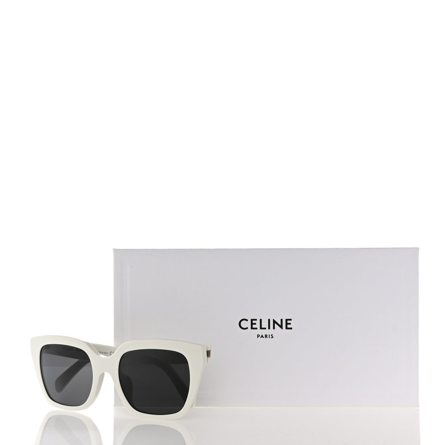 Acetate Sunglasses CL40198F White