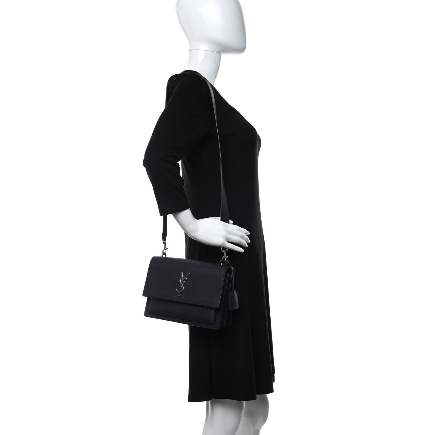 Grained Calfskin Medium Monogram Sunset Deep Marine