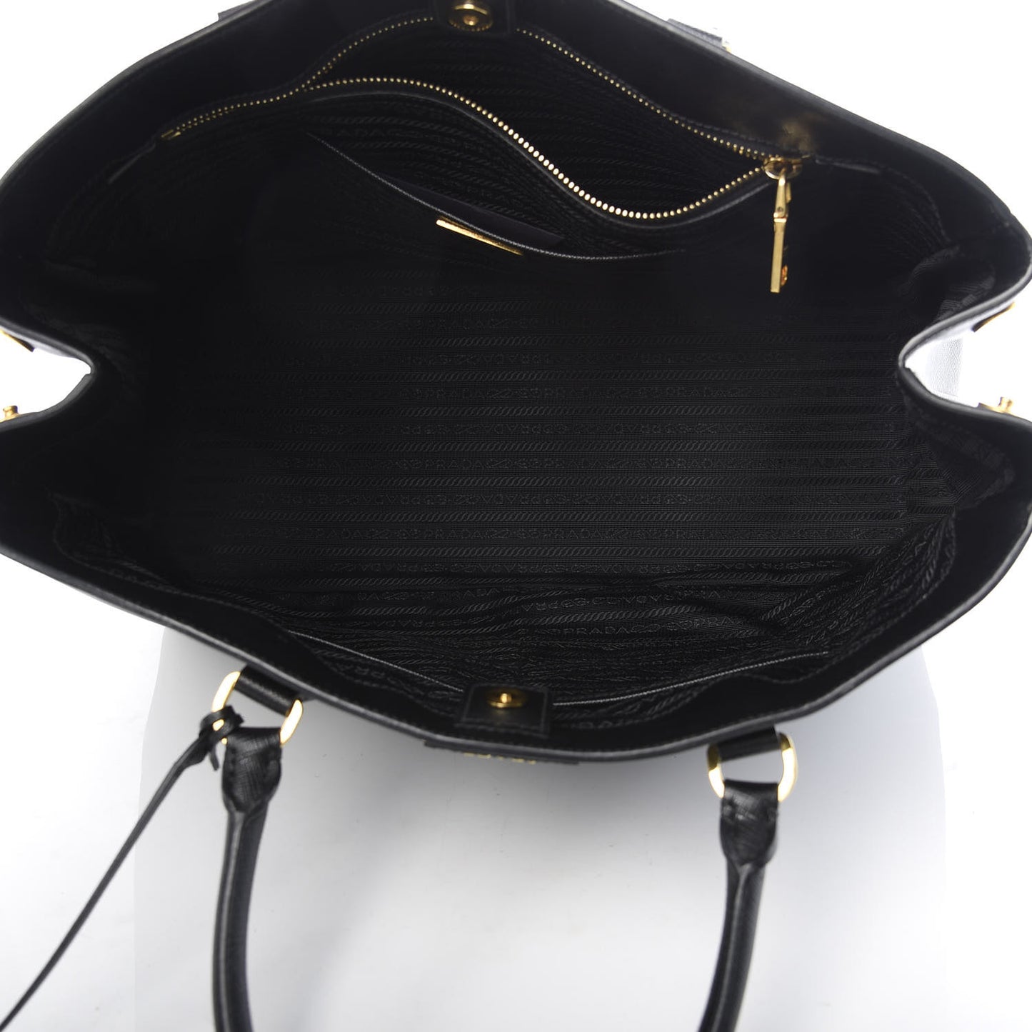 Saffiano Lux Large Tote Black