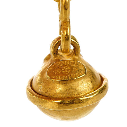 Chanel CC Clip On Drop Earrings Gold 4 of 5