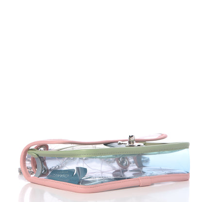 Chanel Lambskin PVC Quilted Mini Coco Splash Flap Blue Green 4 of 9