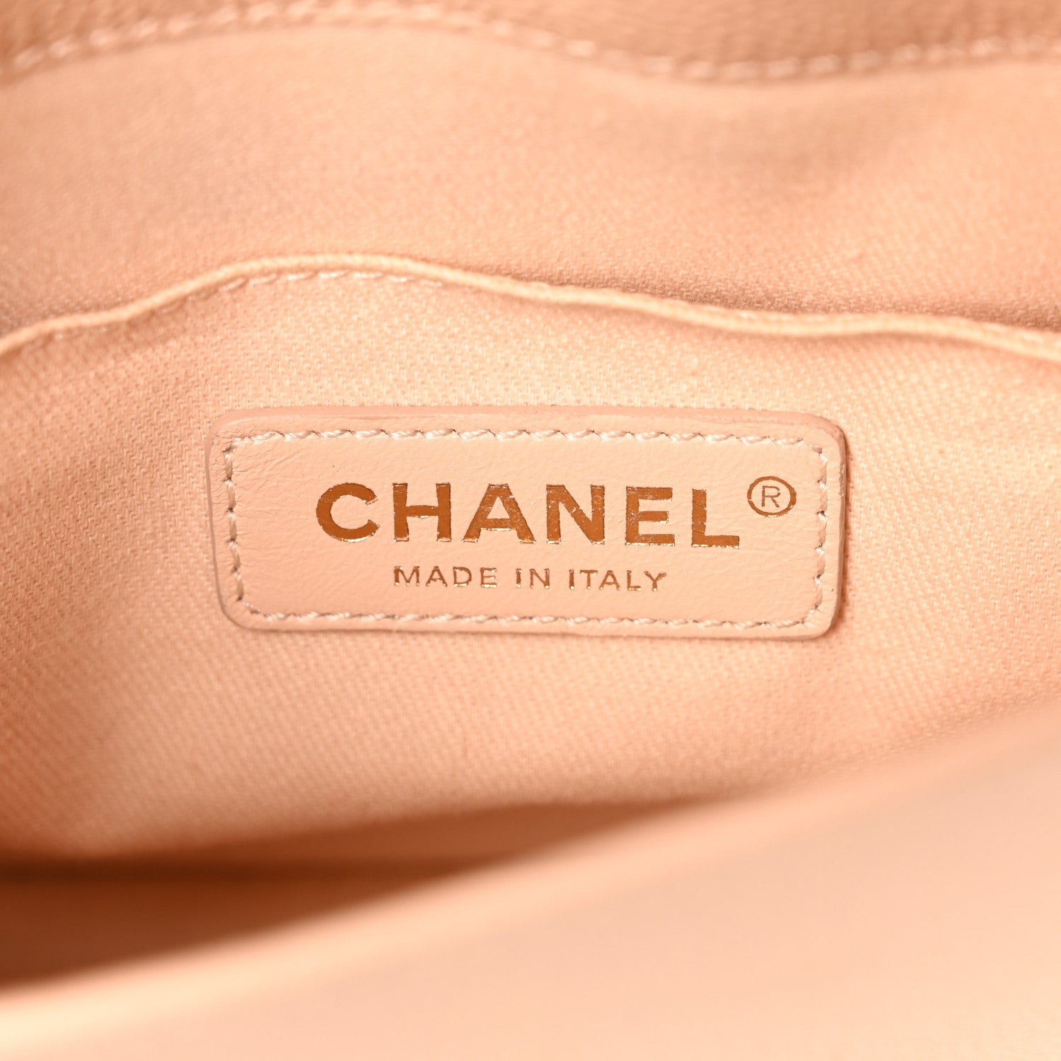 Chanel Caviar Mini Chain Flap Bag Beige 6 of 7