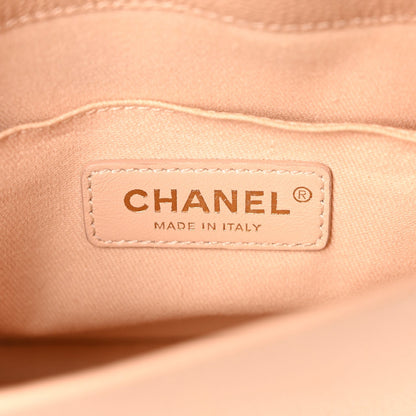 Chanel Caviar Mini Chain Flap Bag Beige 6 of 7