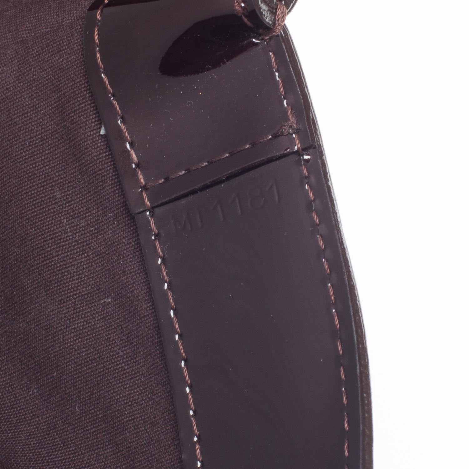 Louis Vuitton Vernis Wilshire GM Amarante 8 of 10