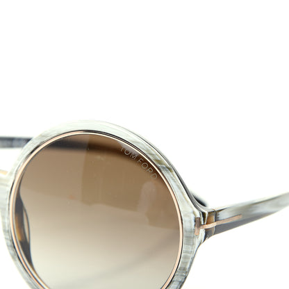 Tom Ford Acetate Carrie Sunglasses TF268 Grey Horn 7 of 8