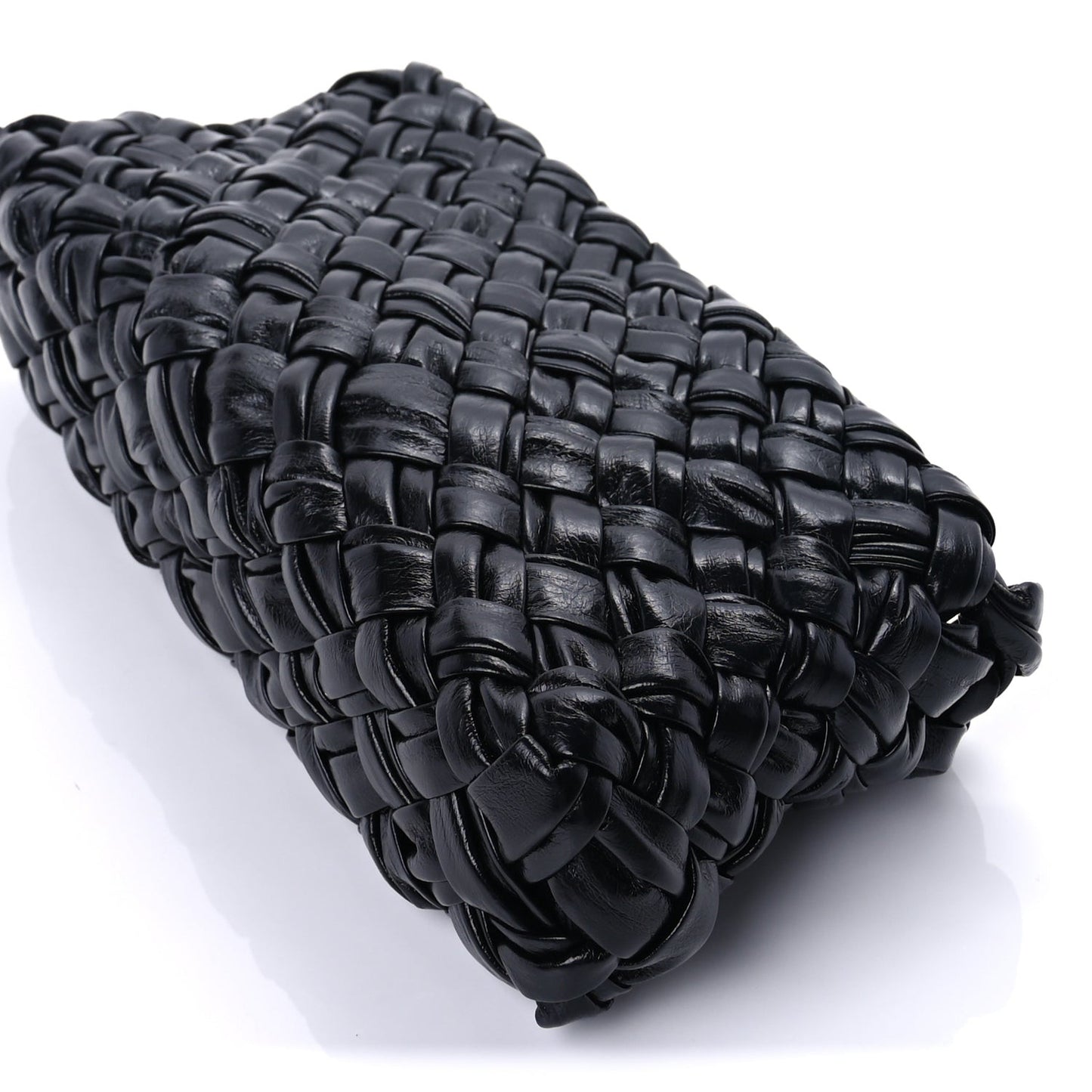 Calfskin Intrecciato Kalimero Cha-Cha Clutch  Black