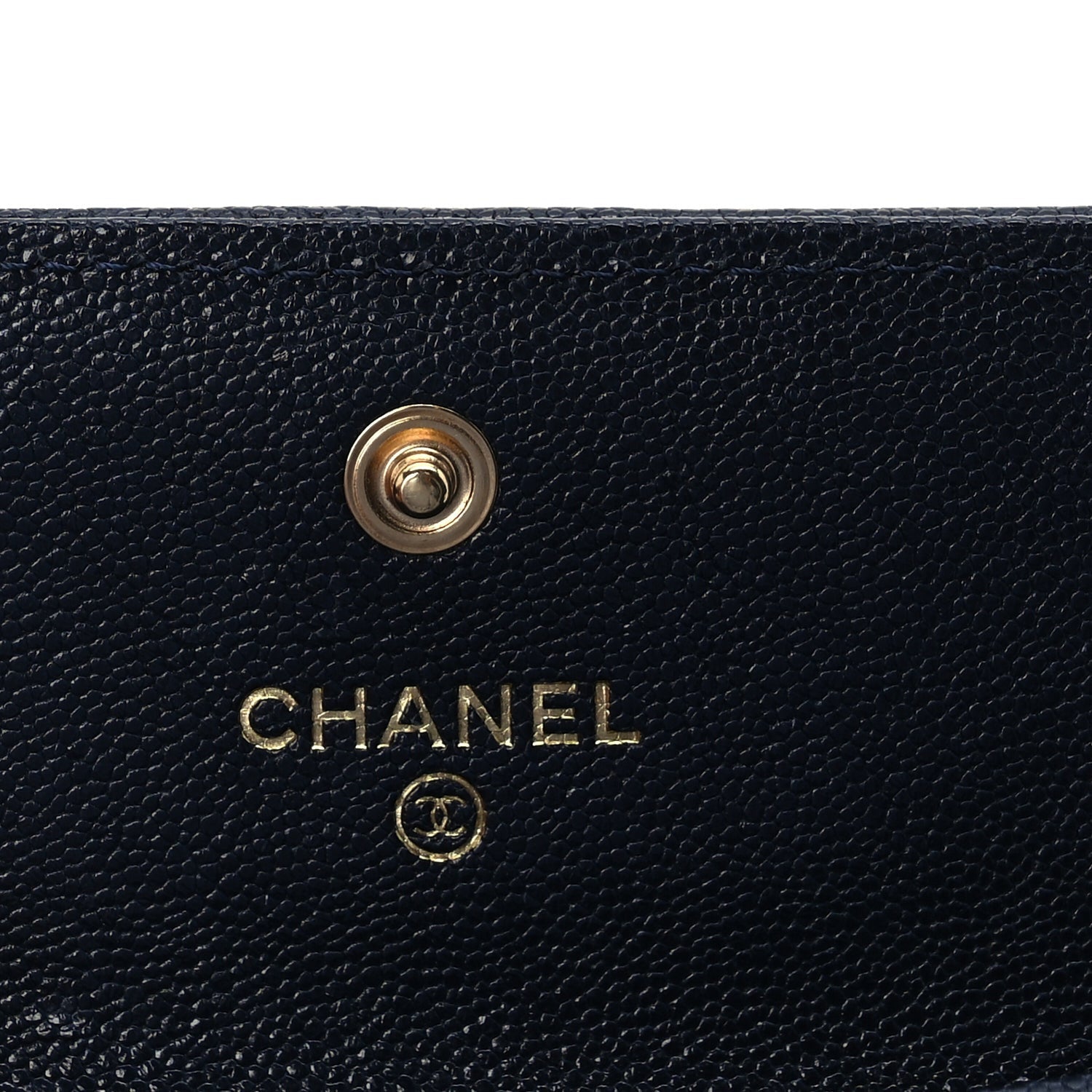 Chanel Caviar Quilted Boy Flap Card Holder Navy 5 of 7