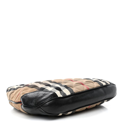 Burberry House Check Quilted Brook Hobo Black 3 of 4