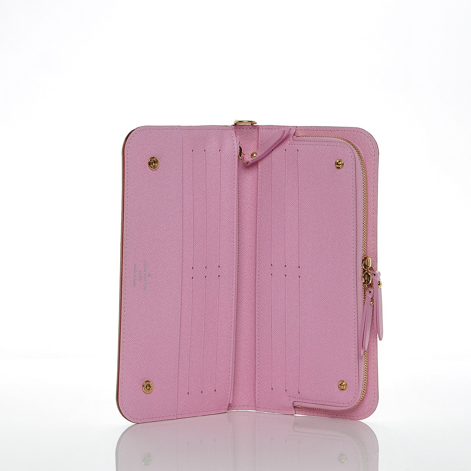 Louis Vuitton Monogram Multicolor Insolite Wallet White Litchi 5 of 6