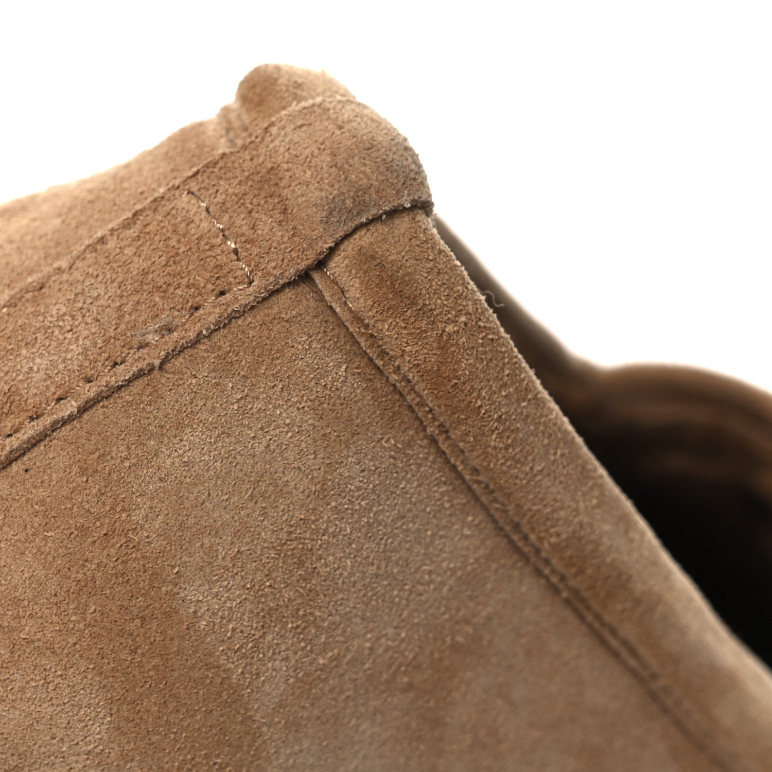 Chanel Suede Calfskin CC Loafers 37 Dark Beige 11 of 12