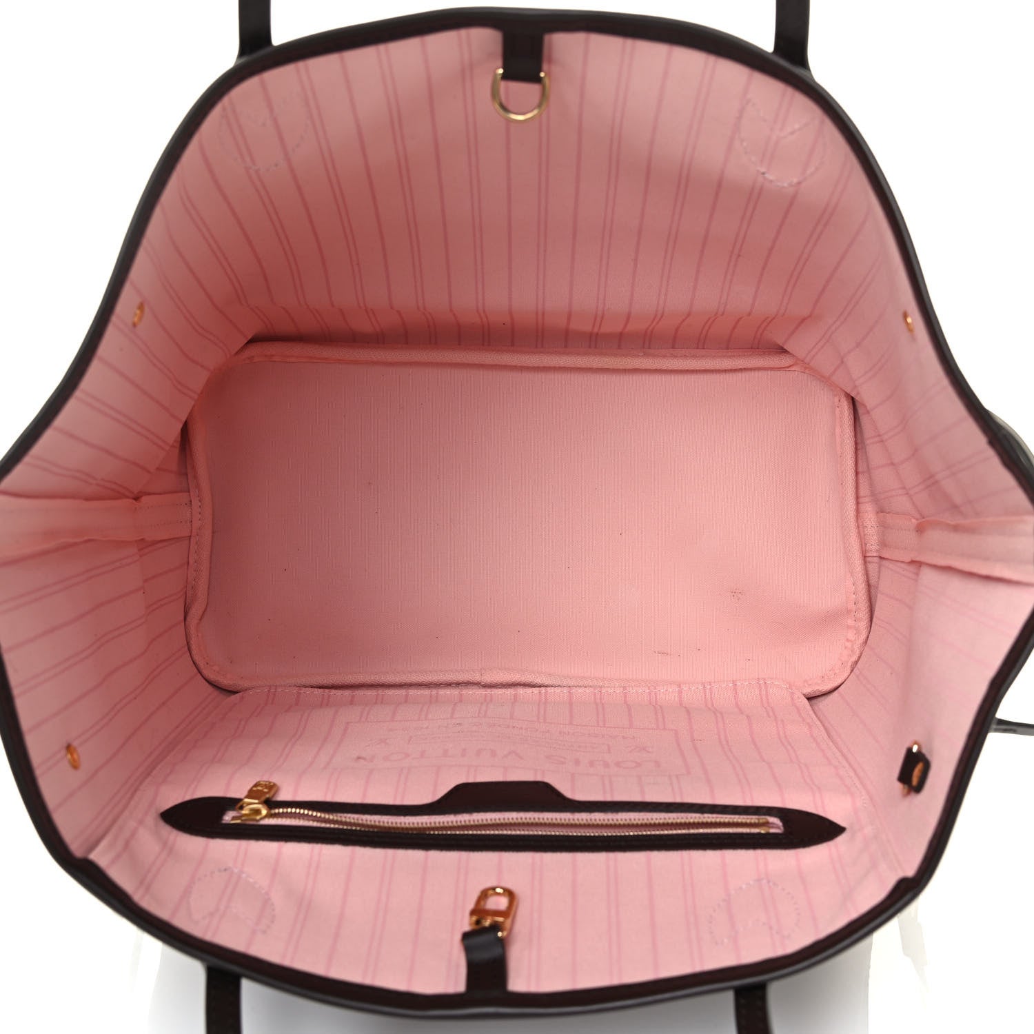 Louis Vuitton Damier Ebene Neo Neverfull MM Rose Ballerine 4 of 4