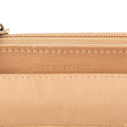 Chanel Caviar Timeless CC Wallet On Chain WOC Beige 7 of 8