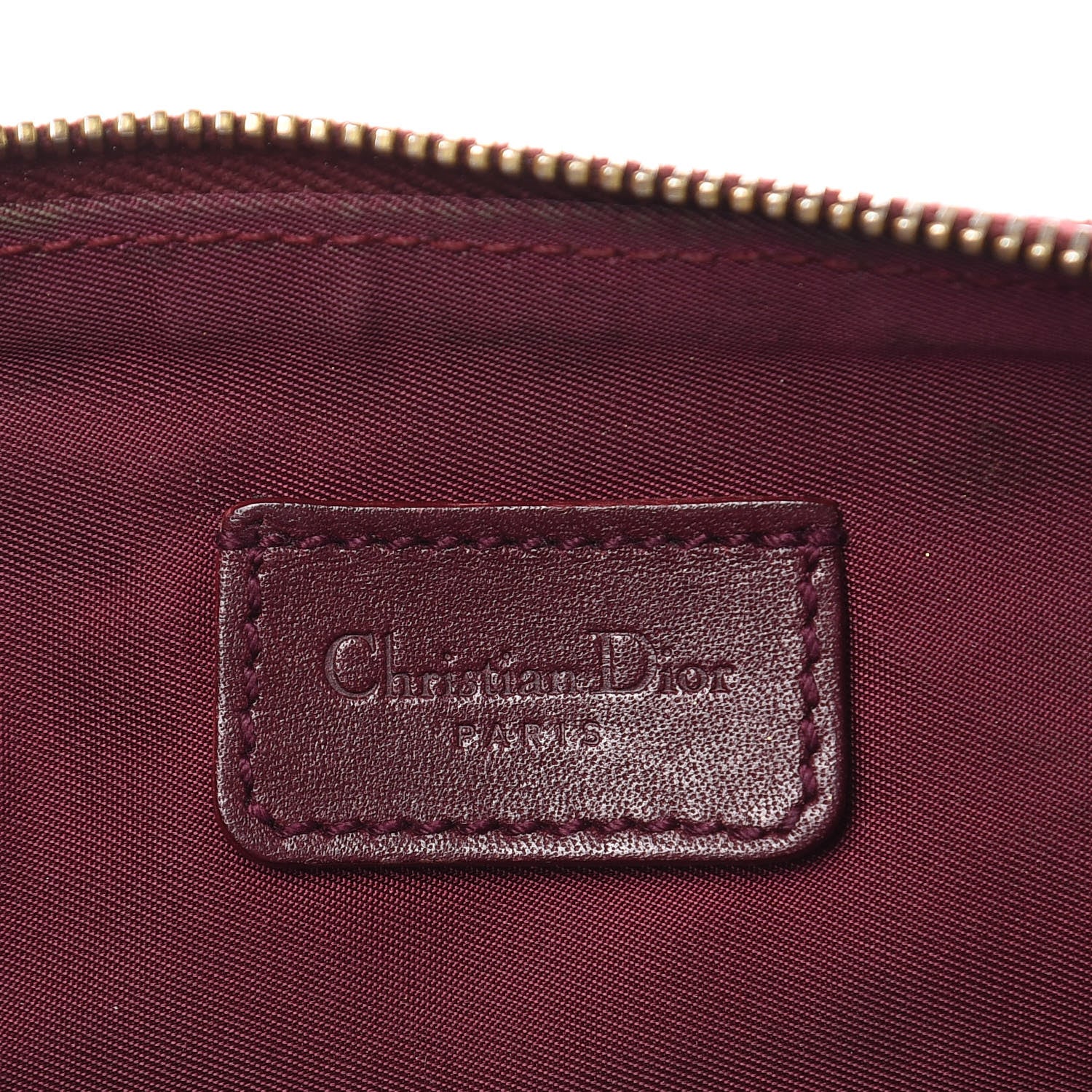Christian Dior Monogram Mini Saddle Pochette Burgundy 6 of 12