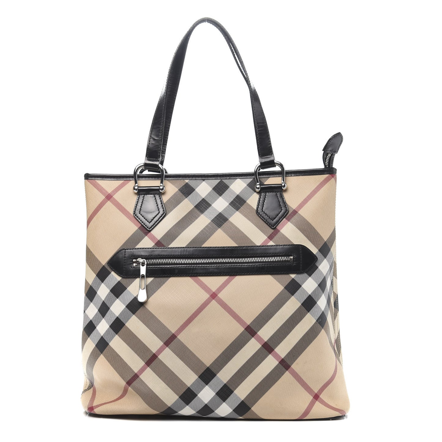 Supernova Check Tote Black