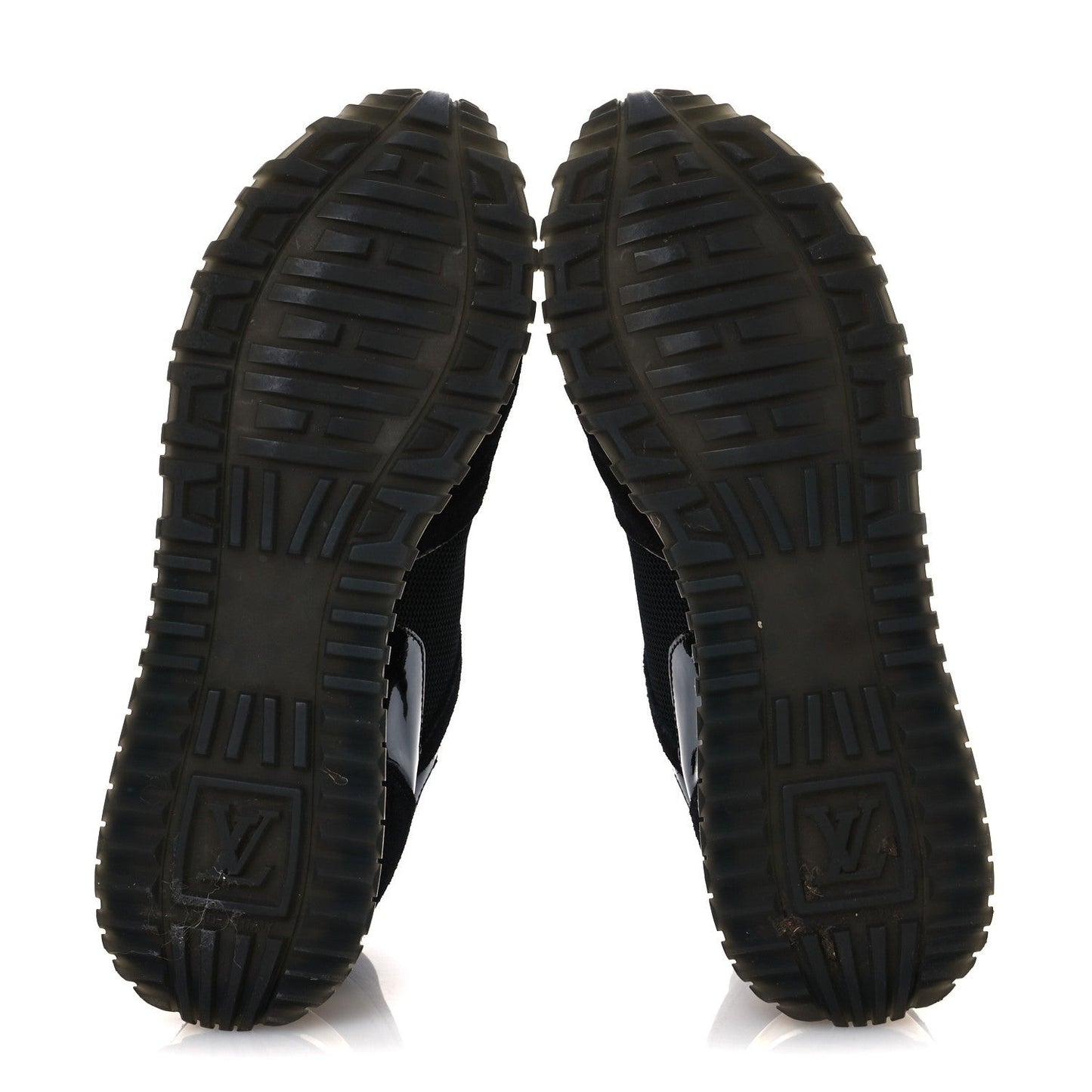 Suede Monogram Run Away Sneakers 36.5 Black