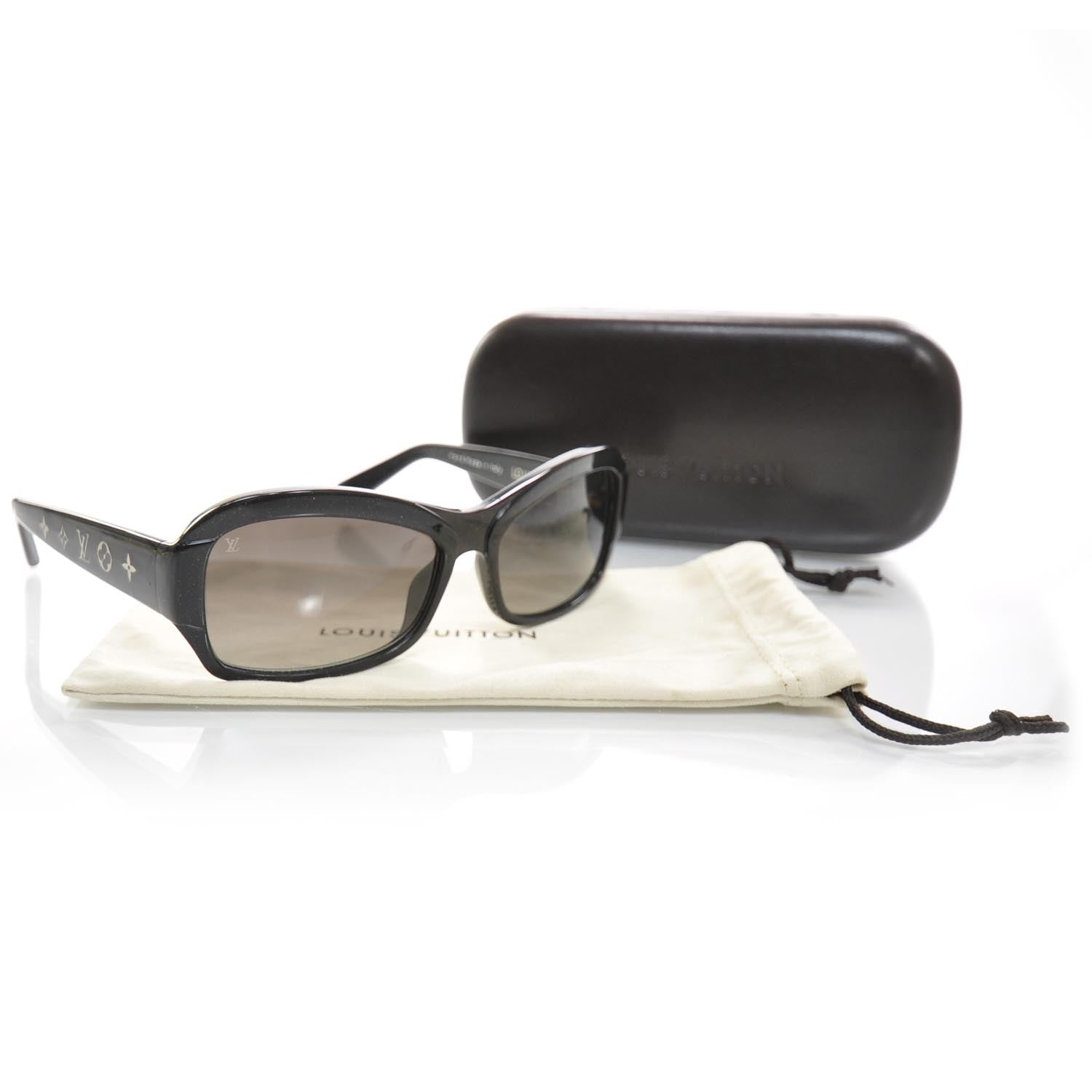 Louis Vuitton Obsession PM Sunglasses Black Glitter 4 of 7