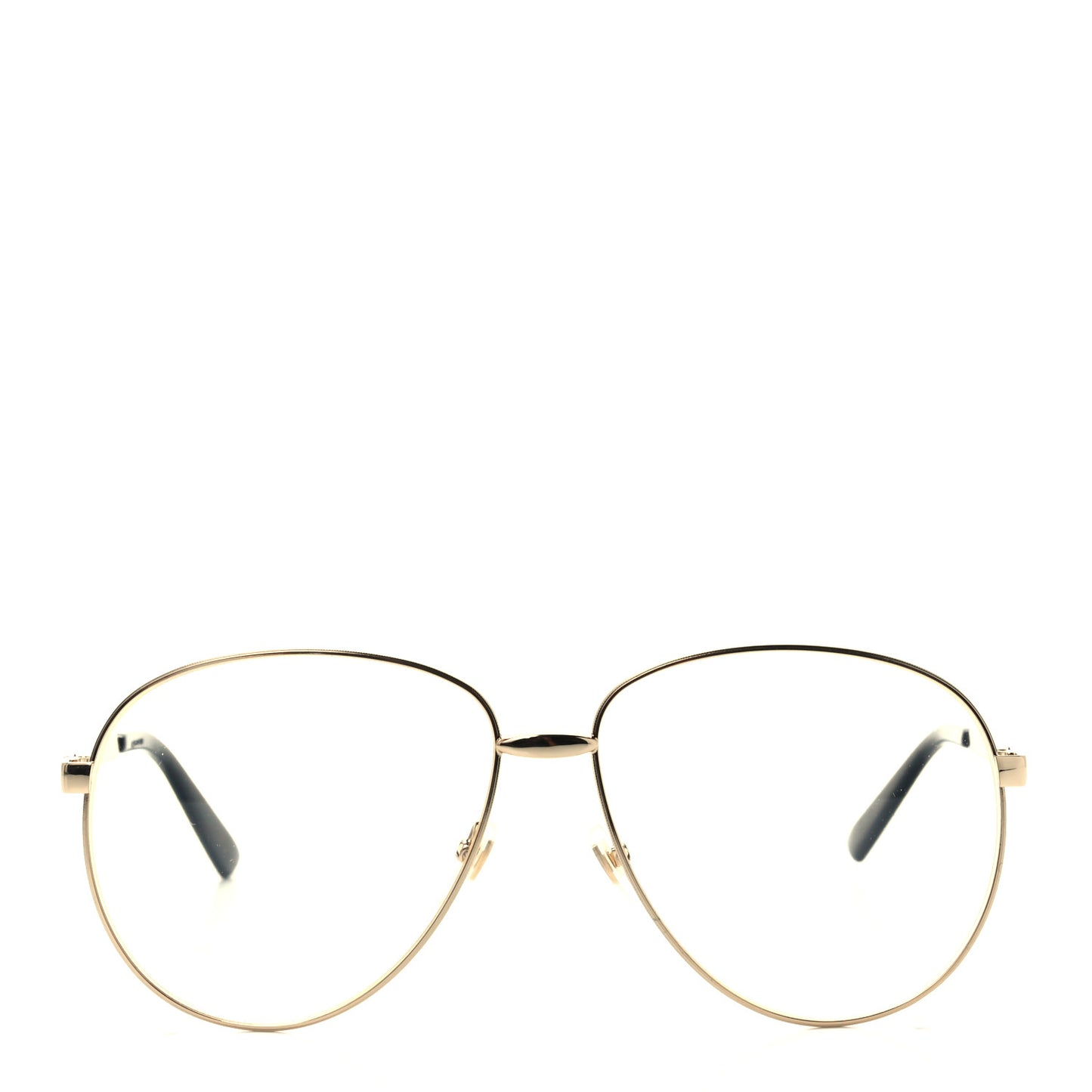 Aviator Eyeglasses GG0138S Gold Black