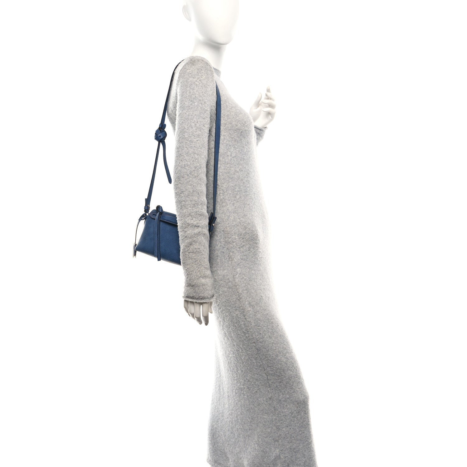 Fendi Denim Effect Cuoio Romano Mini By The Way Soft Myrtle 2 of 7