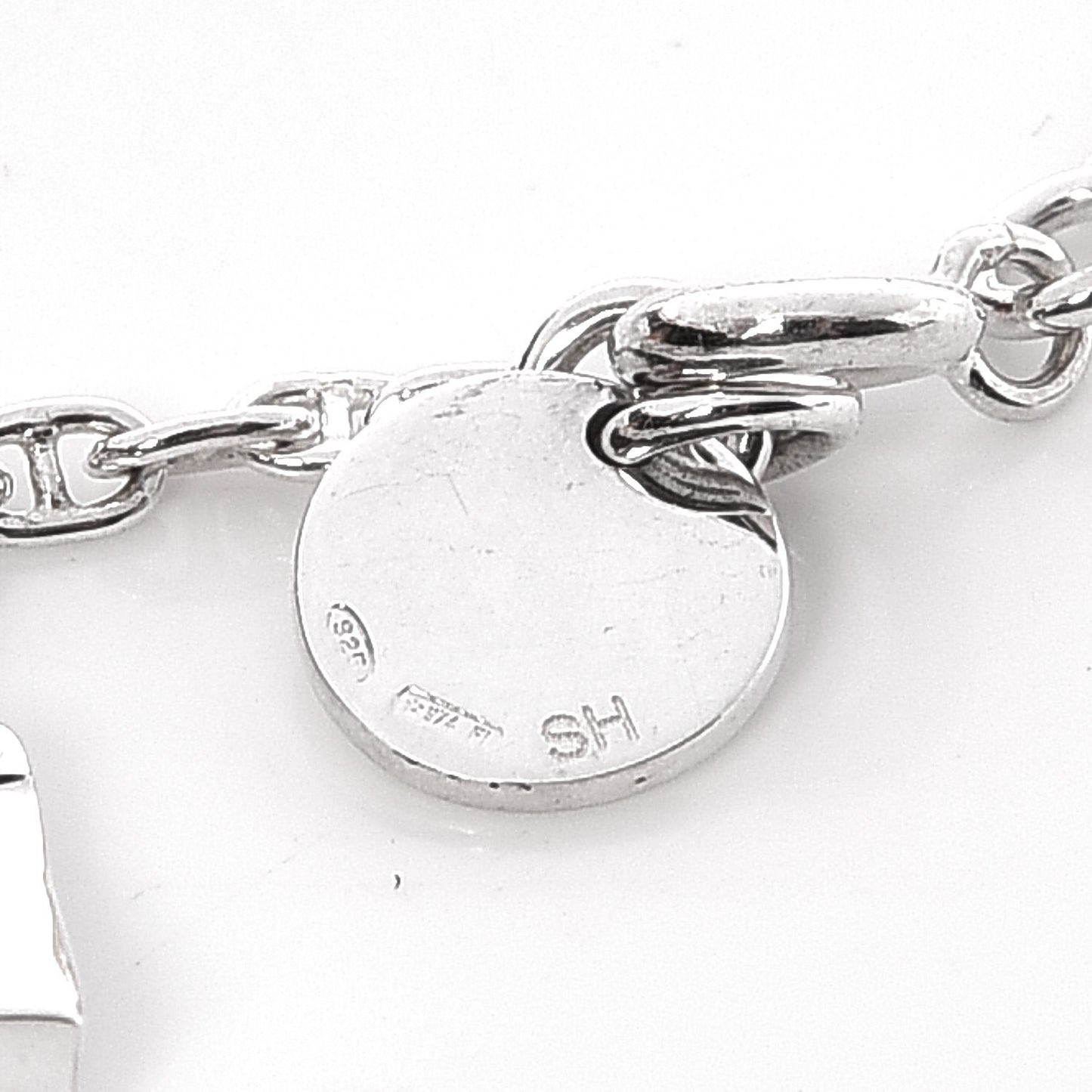 Sterling Silver Mini Birkin Amulette Bracelet SH