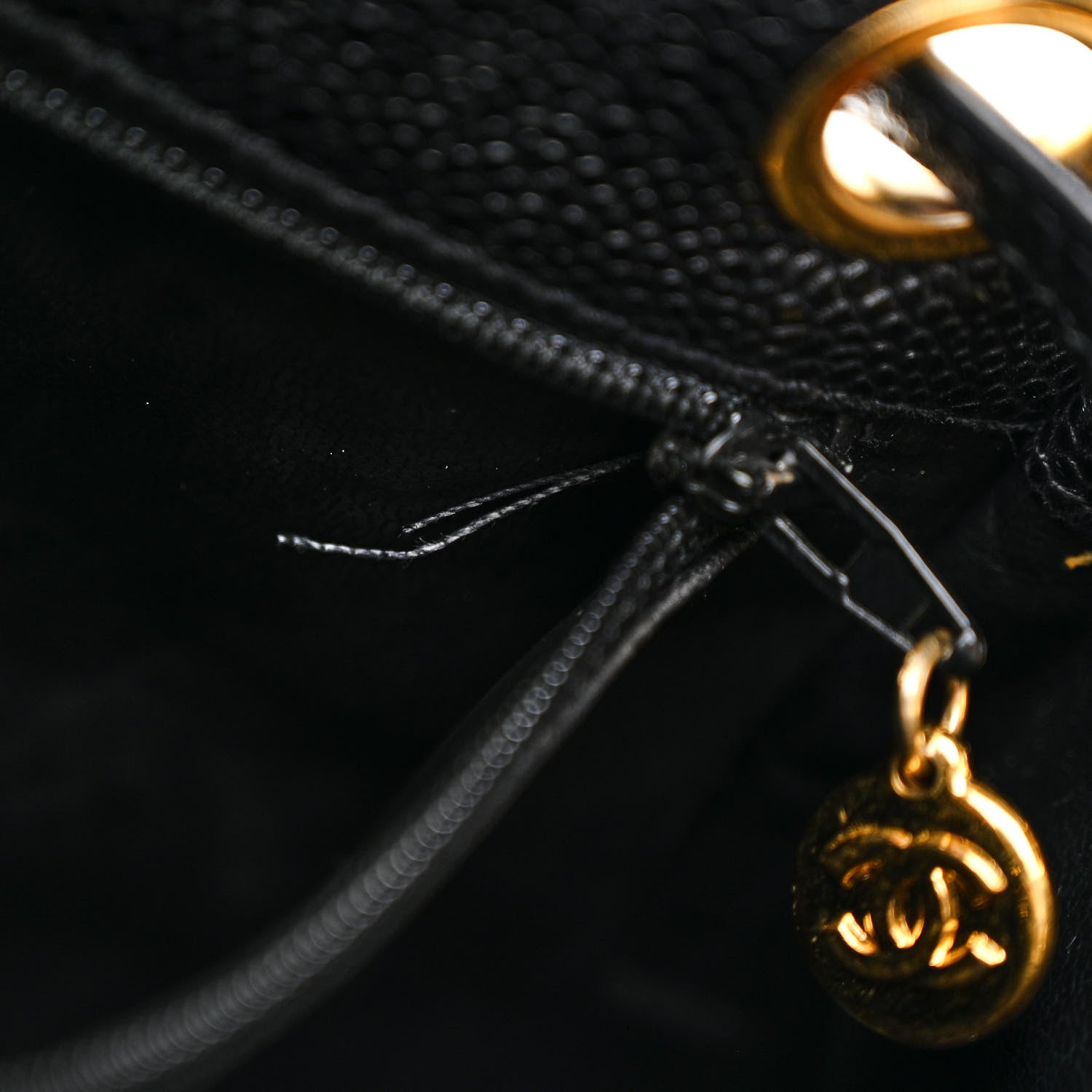 Chanel Caviar CC Backpack Black 9 of 14