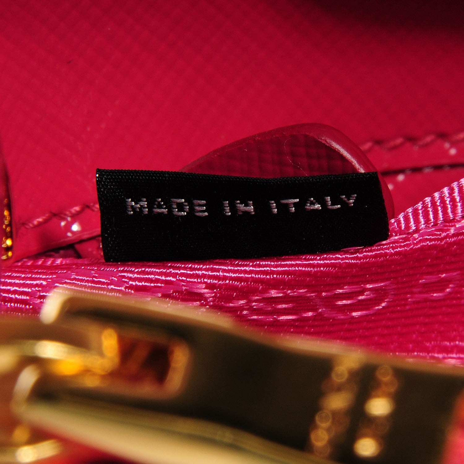 Prada Saffiano Vernice Mini Galleria Double Zip Tote Peonia 7 of 10