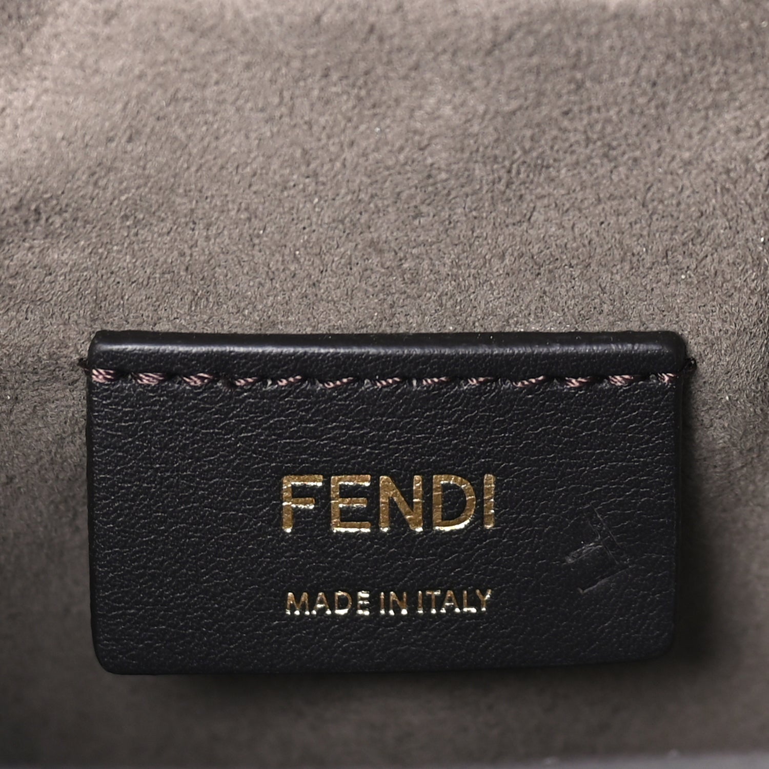 Fendi Vitello Liberty F is  FF 1974 Embossed Mini Mon Tresor Bucket Bag  Light Blue 5 of 7