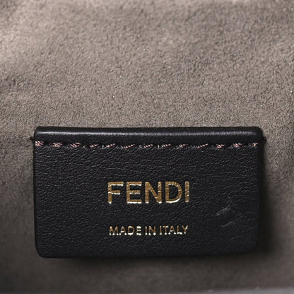 Fendi Vitello Liberty F is  FF 1974 Embossed Mini Mon Tresor Bucket Bag  Light Blue 5 of 7