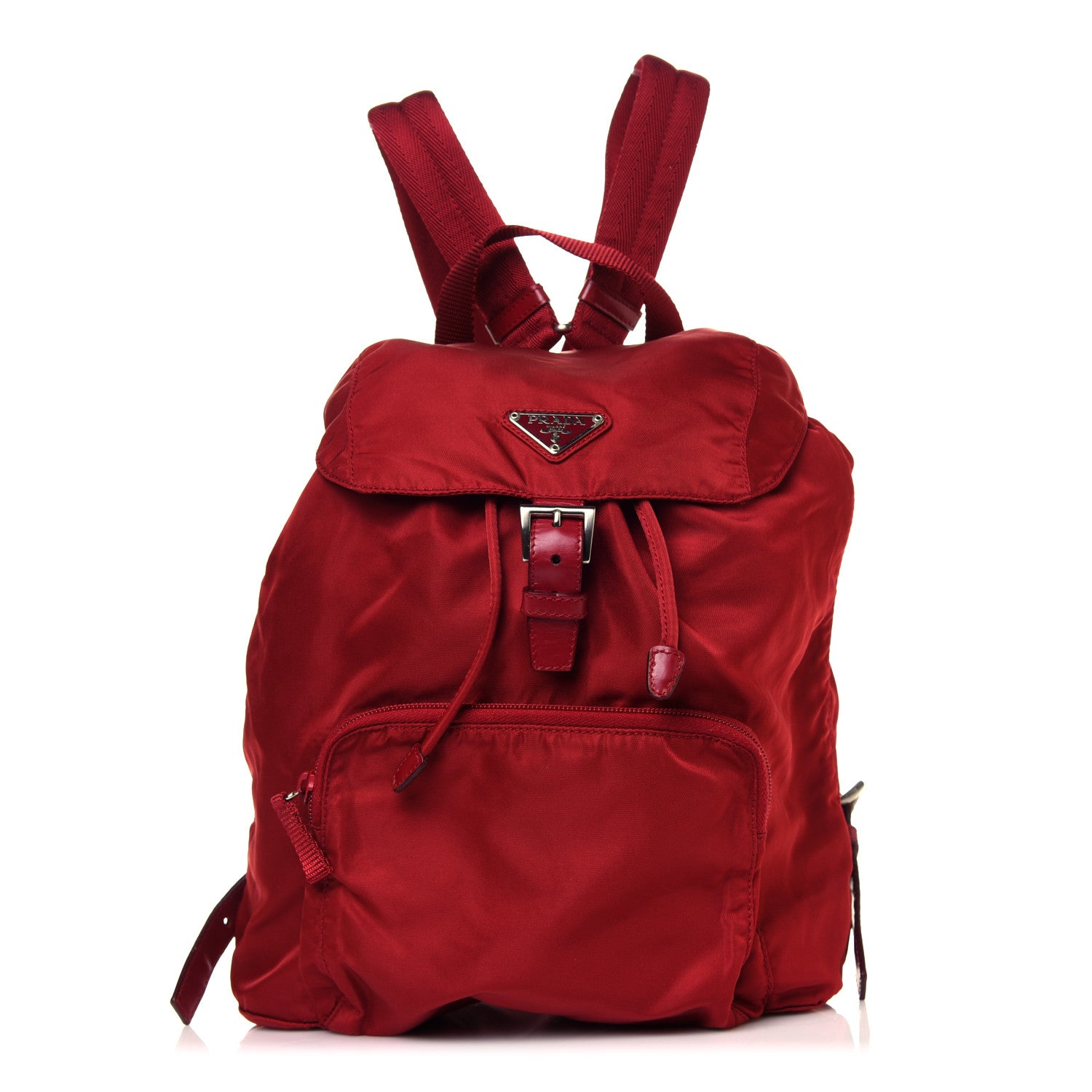 Prada Nylon Vela Single Buckle Backpack Rosso 1 of 16