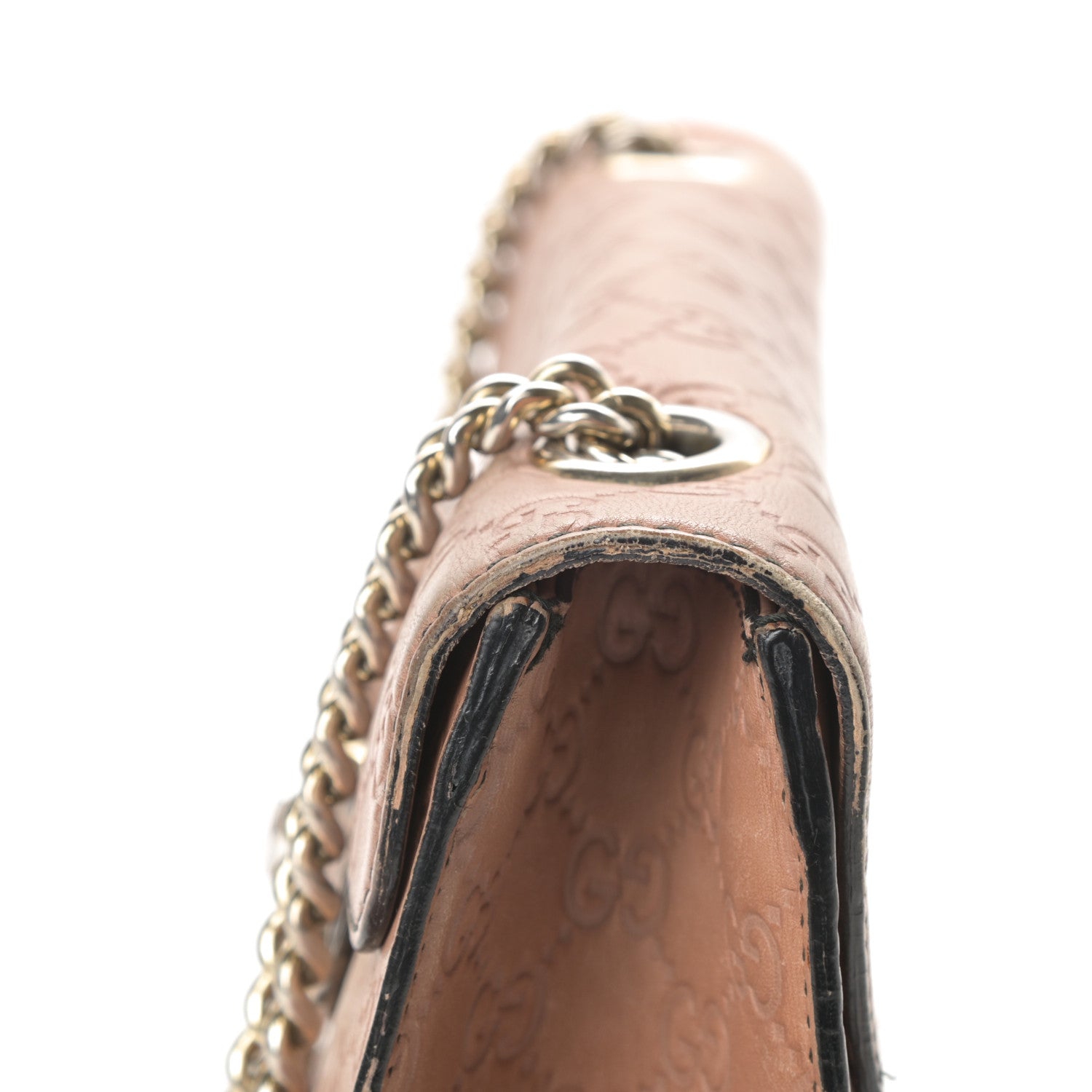 Gucci Guccissima Medium Emily Chain Shoulder Bag Camelia 20 of 26