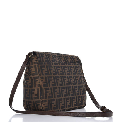 Fendi Zucca Vitello Artic Messenger Bag Tobacco Castagna 3 of 7