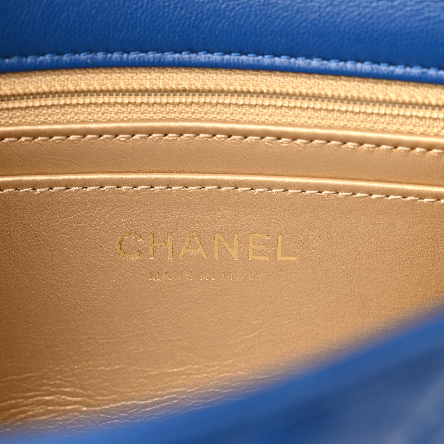 Chanel Lambskin Quilted Pearl Crush Mini Rectangular Flap Blue 6 of 11