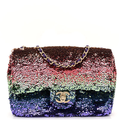 Chanel Gradient Sequin CC Small Single Flap Multicolor 1 of 11