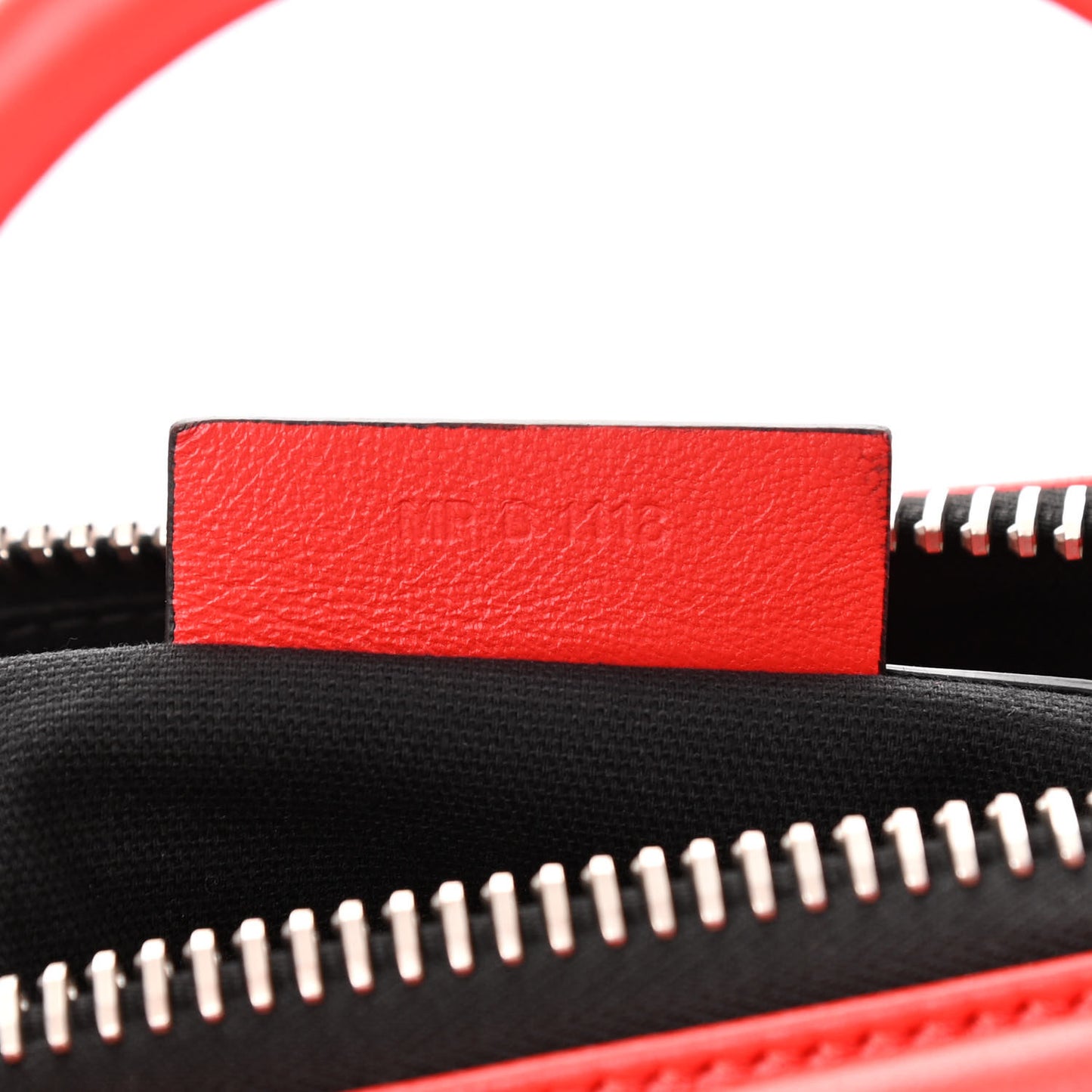 Lambskin Perforated Small Antigona Pop Red