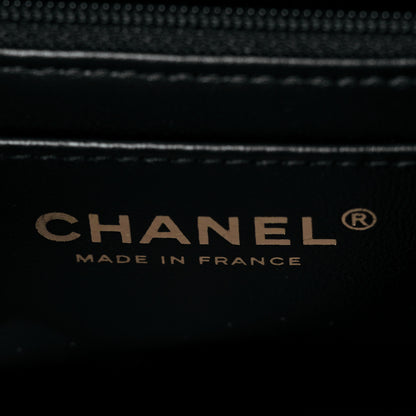 Chanel Lambskin Quilted Metal Mini Top Handle Rectangular Flap Black 6 of 11