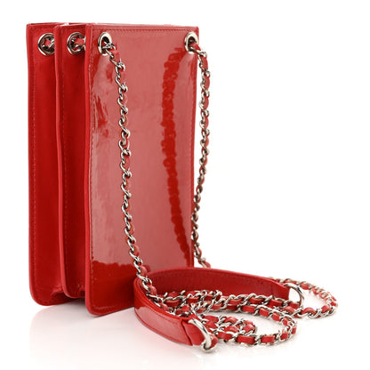 Chanel Patent Crossbody CC Phone Holder Red 3 of 7