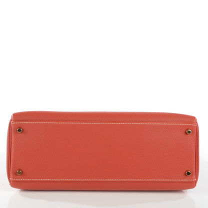 Hermes Togo Kelly Retourne 35 Sanguine 4 of 17