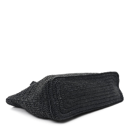 Saint Laurent Raffia Rive Gauche Tote Black 4 of 7