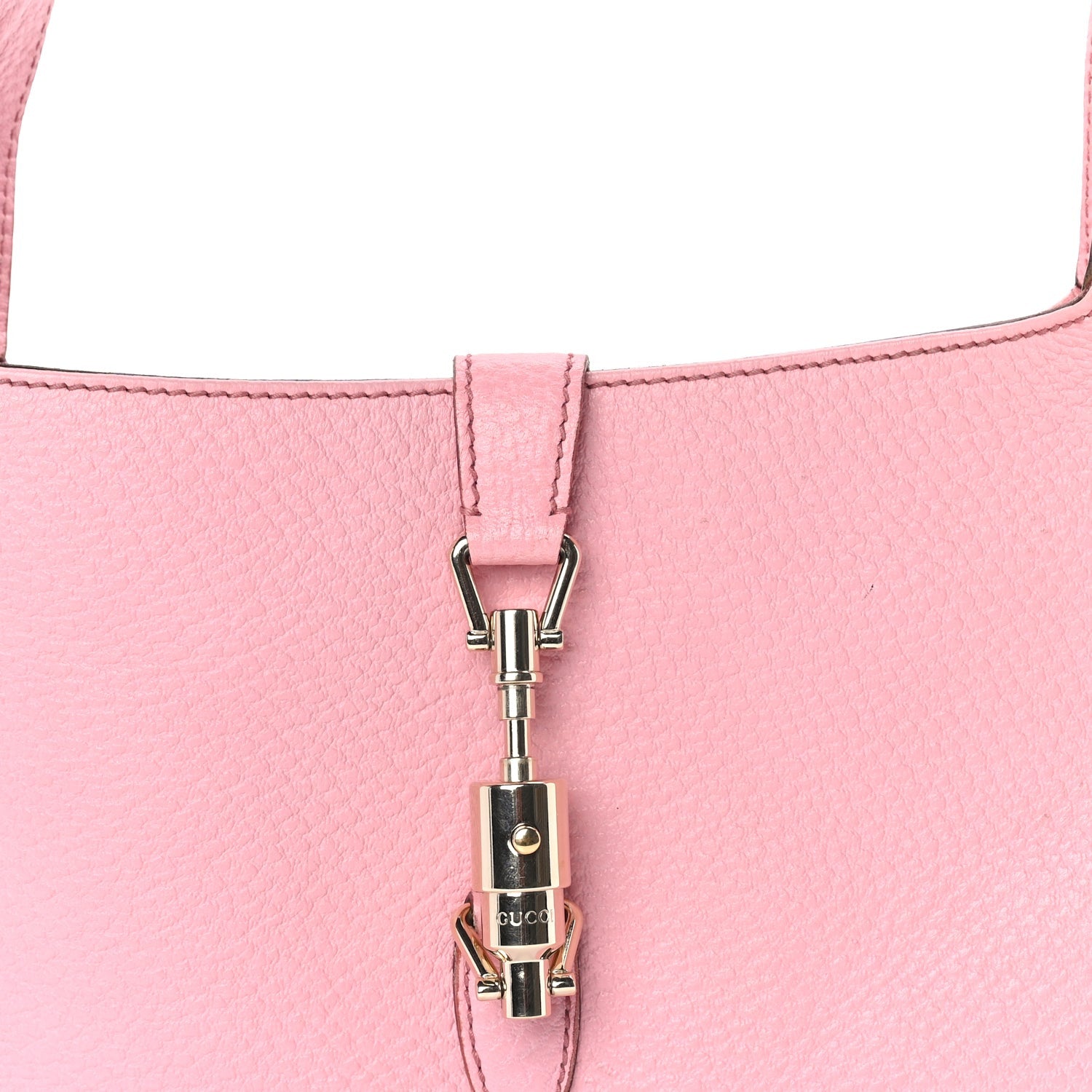 Gucci Soft Grained Calfskin Small Jackie O Hobo Pink 6 of 7