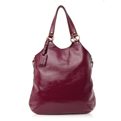 Saint Laurent Patent Tribute Tote Red 1 of 7