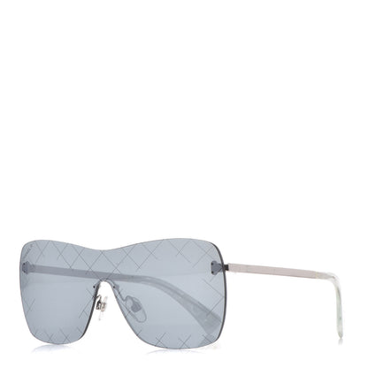 Chanel Shield Runway Sunglasses 4215 Silver 1 of 7