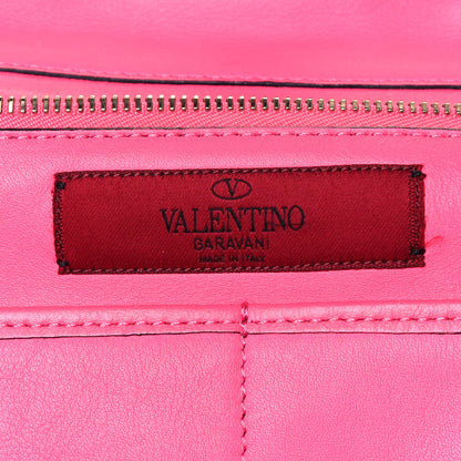 Valentino Garavani Vitello Medium Rockstud Tote Fuxia Fluo 8 of 19